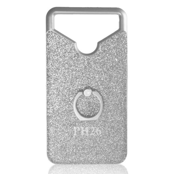 Bagcover - Wiko - U Pulse Lite - Sølv - Strass effekt - Selfie ring Pengar