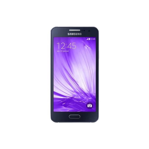 Mobilfodral - PH26® - Samsung Galaxy A3 A300 - Syntetiskt läder - Svart - Fönsterfolio Svart