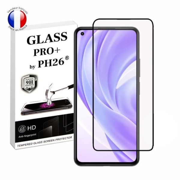FULL skyddsfilm för Xiaomi MI 11 Lite i ultrabeständigt härdat glas (Maximal hårdhet) Vit