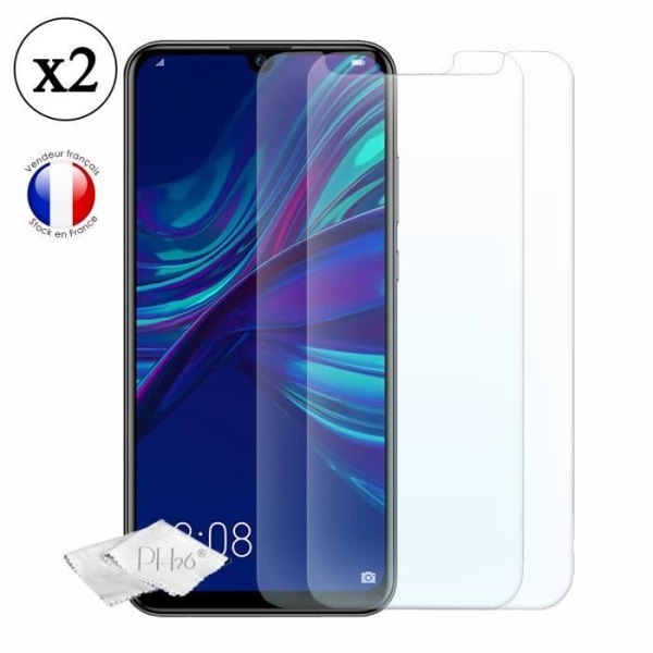 Super Pack iskunkestävä monivärinen puskurikotelo Huawei Enjoy 9e:lle ja 2 karkaistua lasia MAKSIMAALISTA kovuussuojaa varten