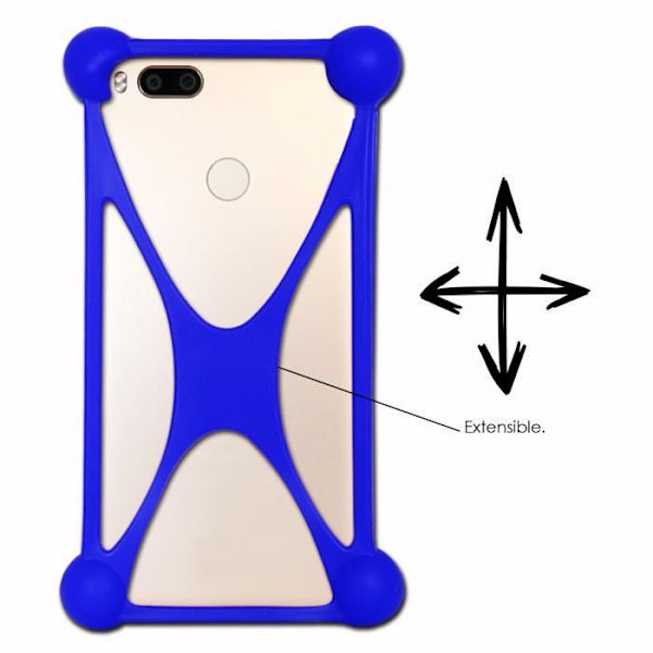 Stötsäkert Bumper Case för Infinix Hot 12 Play Super Silicon Bumper Quality för Infinix Hot 12 Play - BLÅ Blå