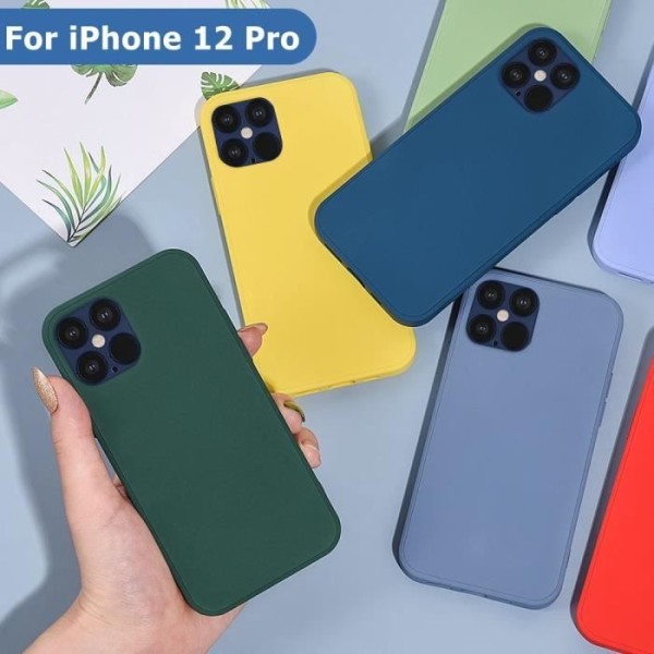 iPhone 12 mini 5.4 etui Anti-fall Silikone etui-sort svart