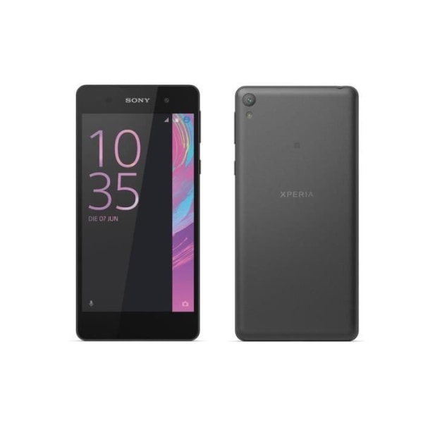 Telefonfodral - SONY - Xperia E5 - Syntetiskt läder - Rosa - Folio med fönster Rosa