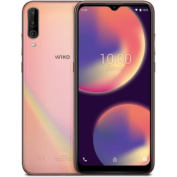 Taske til Wiko View 4 - Wiko - Ekstra slank - Eco Læder - Magnetisk lukning - Blå Blå