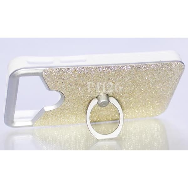 Bagcover - Wiko - U Pulse Lite - Sølv - Strass effekt - Selfie ring Pengar