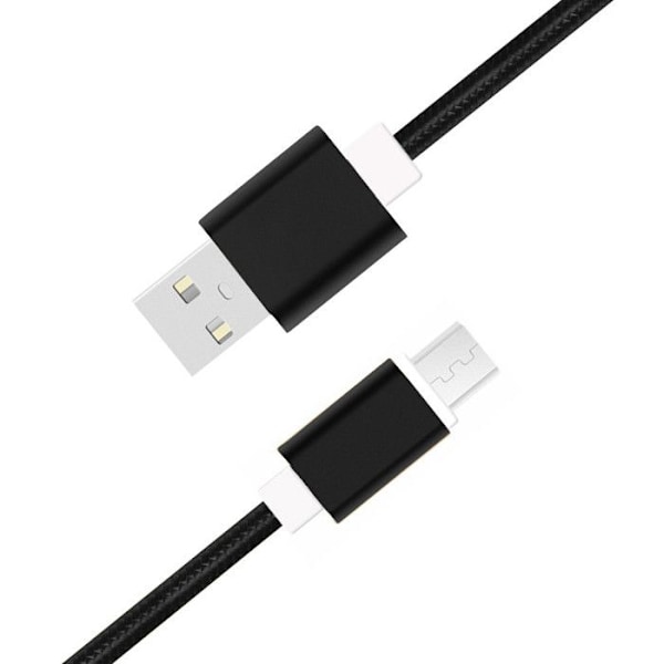 Typ C-kabel för Oppo A1i 5G i nylon flätad synkroniserad snabbdataöverföring - SVART