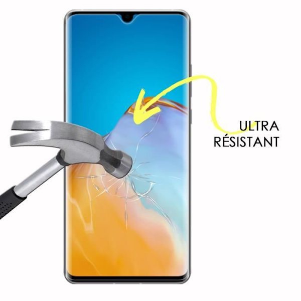 Skærmbeskytter til Doogee S59 i ultraresistent hærdet glas (maksimal hårdhed) Vit