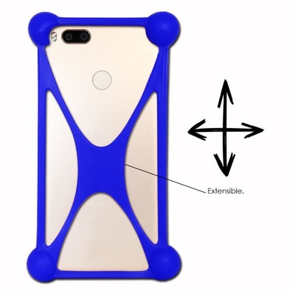 Stötsäkert bumperfodral för Realme C55 Super Silicon Bumper Quality för Realme C55 - BLÅ Blå