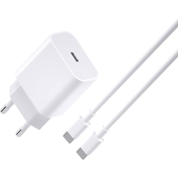 Pack Lader + Kabel - Sharp - Basio Active2 - Hurtigopladning 3A - USB-Type C - Optimal sikkerhed