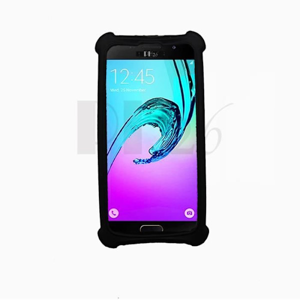 Samsung Galaxy Note 4 Guld bakfodral i läderstil med anti-chock silikongelkonturer från PH26®