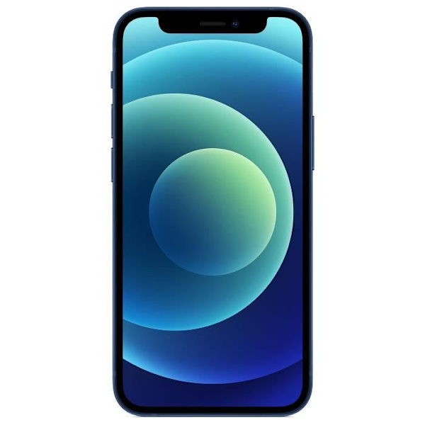 Coque Extra Slim - BLÅ - Iphone 12 mini - Ekologiskt Läder - Magnetisk Stängning - Synliga Sömmer Blå