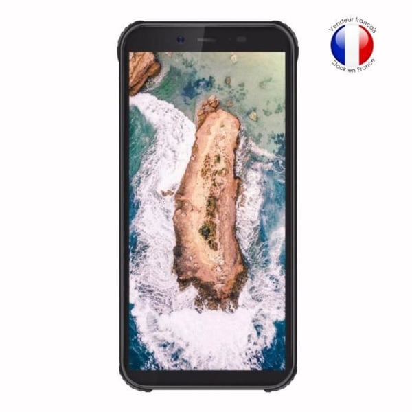 Super Pack Stötsäker Blå Bumper Case för Blackview Bv5500 pro med 2 härdade glasögon för MAXIMALt hårdhetsskydd