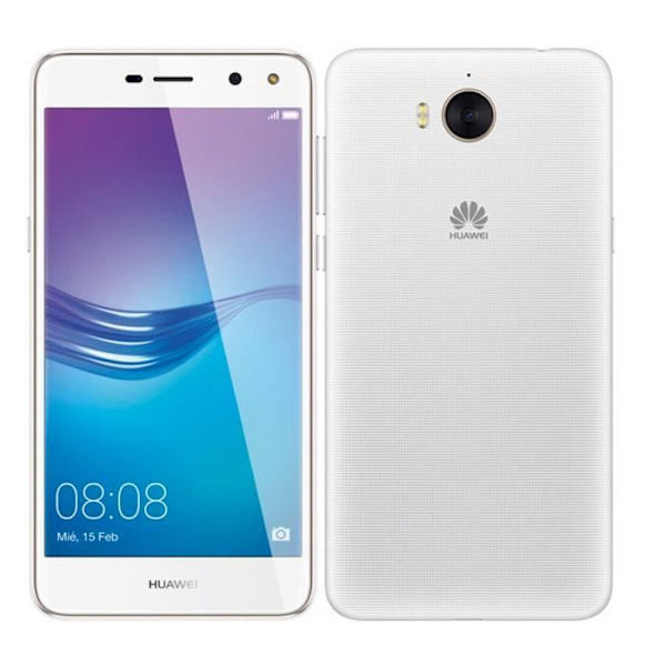 Skydd för Huawei Y6 2017 - PH26® - Extra Slim - Ekologiskt läder - Magnetstängning - Svart SVART