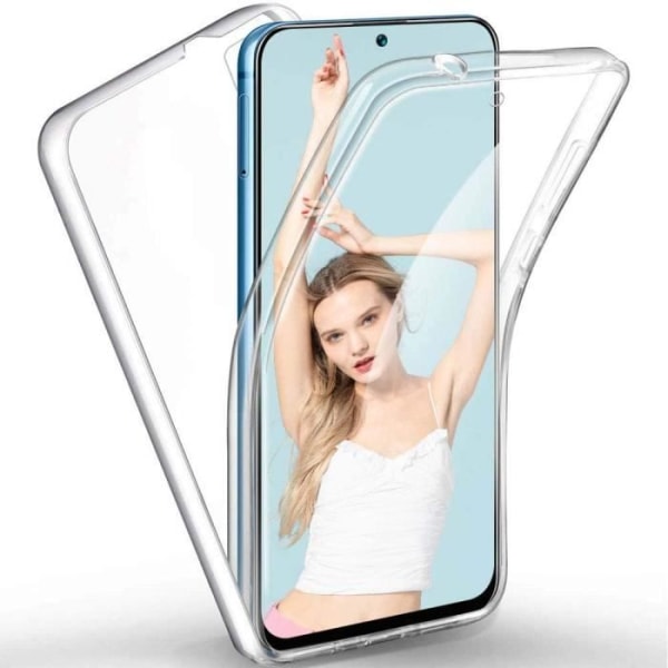 Fodral för Samsung Galaxy A31, 【2019 uppgraderad version】 360 graders transparent TPU-fodral Mjukt silikon Fram och bak hård PC