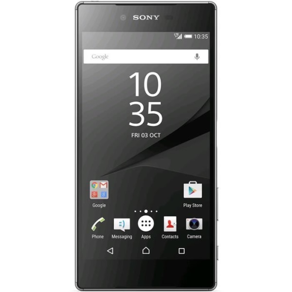 Housse Folio - PH26® - Xperia Z5 Premium - Syntetiskt Läder Svart - Synliga Sömmar - Magnetisk Svart