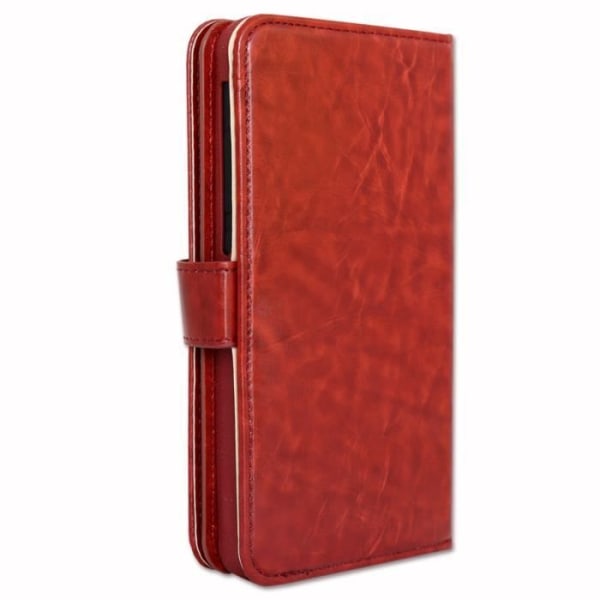 Etui folio - Gigaset - GS3 - Ekologisk läder - Brun - Magnetstängning kastanj