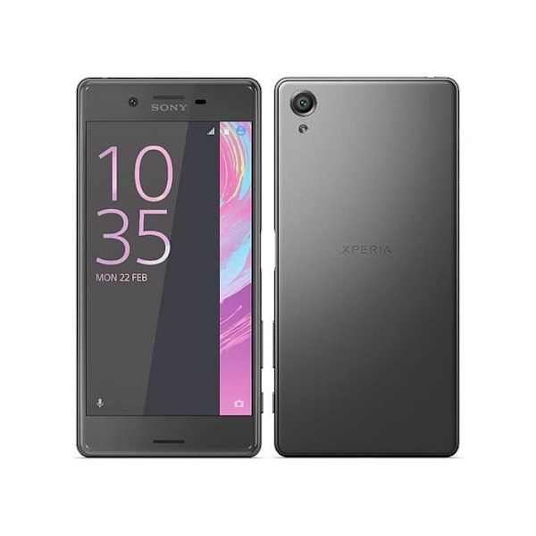Housse Folio - PH26® - SONY XPERIA XA - Syntetiskt läder - Svart - Magnetisk Svart