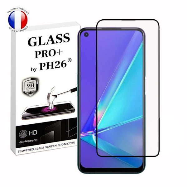 FULL skyddsfilm för Oppo A72 i ultrabeständigt härdat glas (maximal hårdhet) Vit