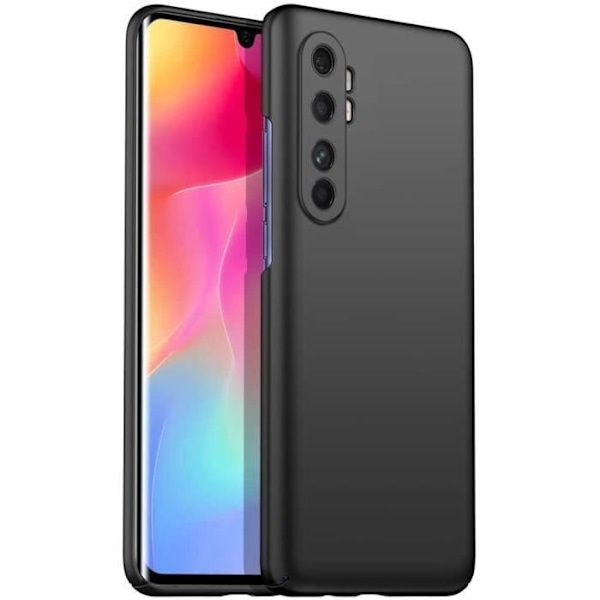 Xiaomi Mi Note 10 Lite fodral, svart mycket tunt skyddande hårt skalfodral för Xiaomi Mi Note 10 Lite YW41487