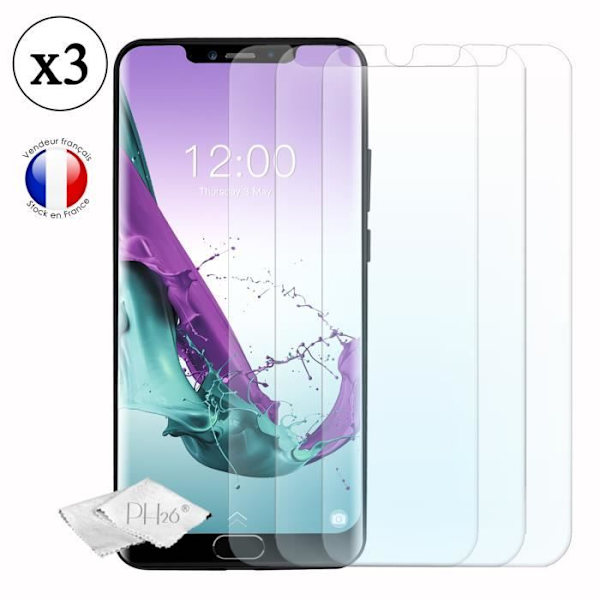 Skärmskyddsfilm - PH26 - Doogee Y7 Plus - Härdat glas - Ultra tunt - Repbeständigt