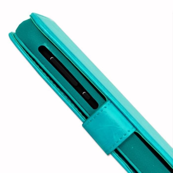 PH26® Folio-fodral för Ulefone Tiger plånboksformat i turkost eko-läder med dubbel invändig flikkorthållare,