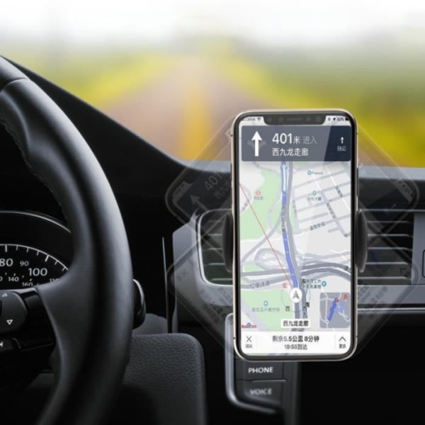 PH26 Bilhållare som fixerar luftventil med 360° rotation kompatibel Motorola G72