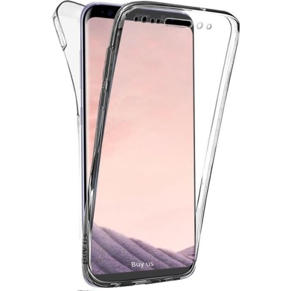Samsung S8 Gel-fodral, 360 graders fullständigt skydd Stötsäkert fodral, Ultratunt Transparent INVISIBLE-fodral Galaxy S8-fodral