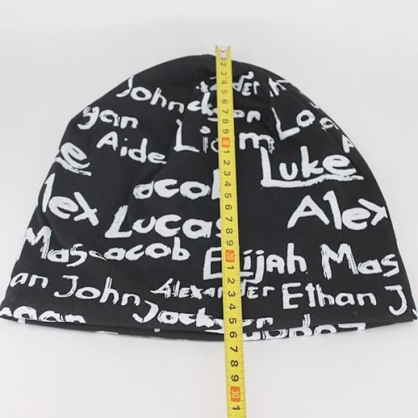 Svart bomullsmössa för män Kvinnor Brevtryck huv Mode Hip Hop Skullies Beanies Gorras [A72ECF0]