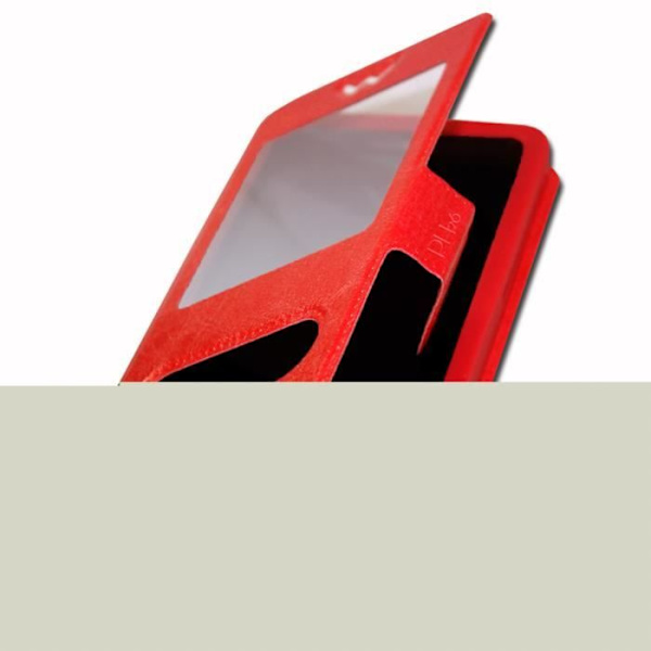Etui Housse Folio - PH26® - Huawei Ascend G628 - Röd - PU Läder - Universell Röd