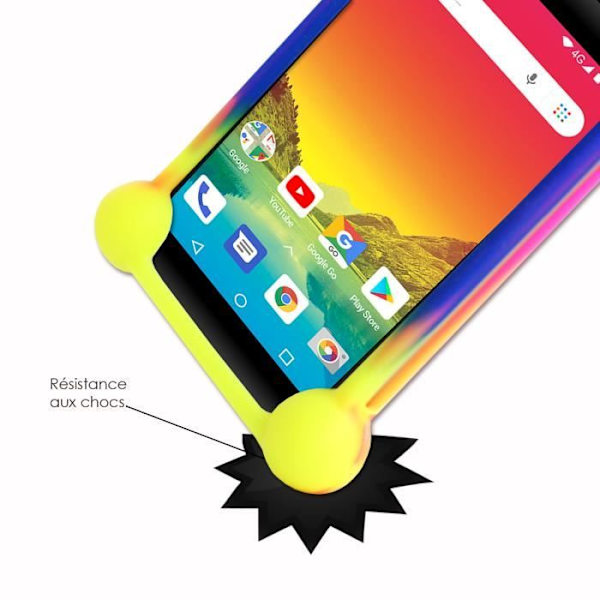 Coque bumper - Logicom - Le Hola - Antichock - Multicolor - Mjuk silikong Flerfärgad