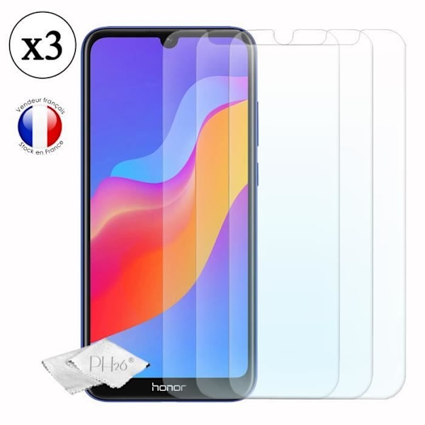 Coque Bumper - Huawei - Honor Play 8A - Iskunkestävä - Monivärinen - Mukana lujitetut lasit Flerfärgad