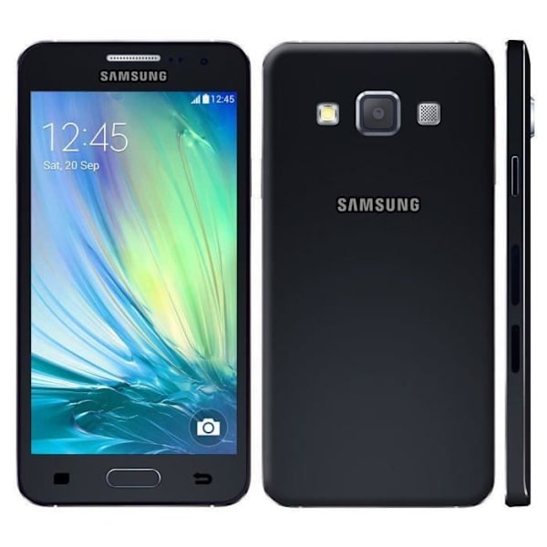 Coque Extra Slim - PH26 - Samsung Galaxy A5 - Ekologiskt Läder - Magnetisk Stängning - Svart SVART