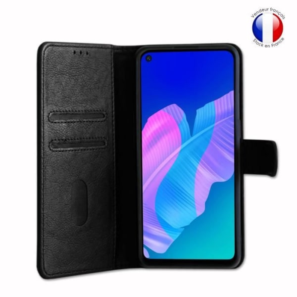 Portefølje cover - Huawei - P40 Lite E - Læder - Magnetisk - Video stativ Svart