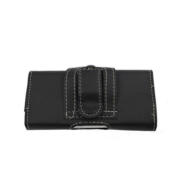 Étui pochette - HTC - Desire 610 - Præget læder - Magnetisk lukning - Universel Svart