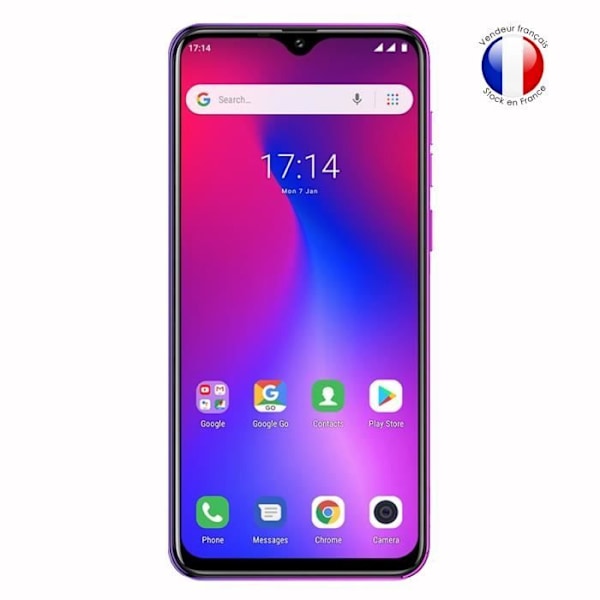 Bumper case - Ulefone - Note 7 - Stötsäker - Härdat glas - Reptålig Blå