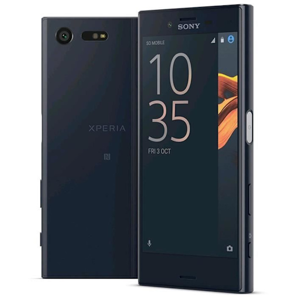 Housse folio - PH26® - SONY XPERIA X COMPACT - Simili læder - Sort - Magnetisk Svart