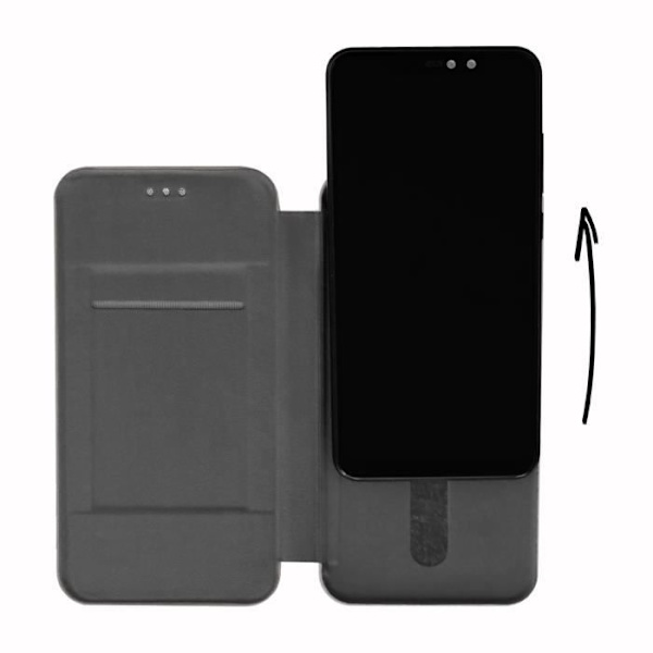 PH26® Folio korttikotelo harmaata eko-nahkaa Panasonic Eluga I5:lle