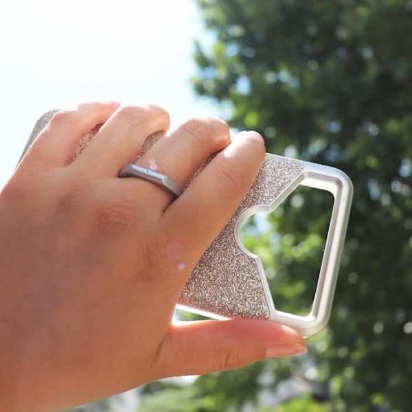 Baksida - Logicom - Le Prime - Silikongel - Diamant strasseffekt - Selfie ring