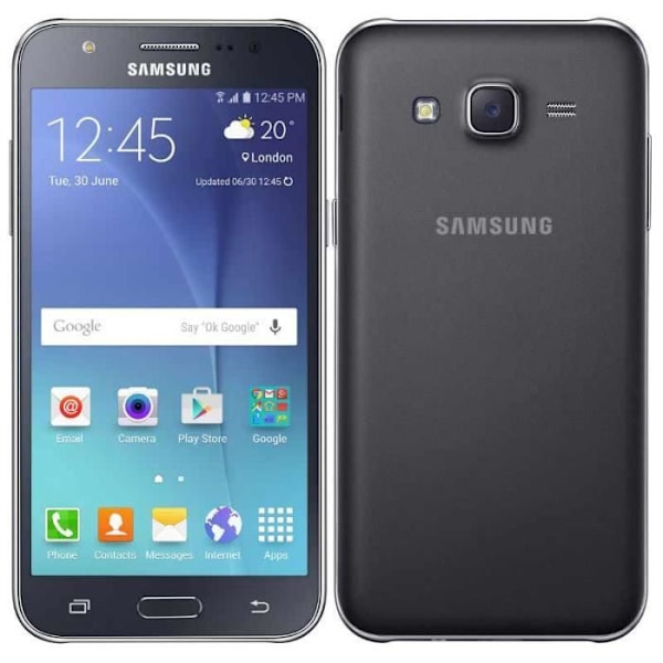 Telefonfodral - PH26® - Samsung Galaxy J5 J500 - Röd konstläder - Fönsterfold - Magnetisk Röd