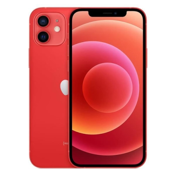 Fodral till Iphone 12 6.1 - SVART - Ekologiskt läder - Magnetisk stängning - Extra smalt - Synliga sömmar Svart