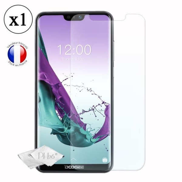 Beskyttelsesfilm - PH26® - Doogee N10 - Hærdet glas - Ultra holdbar - Kradsikker