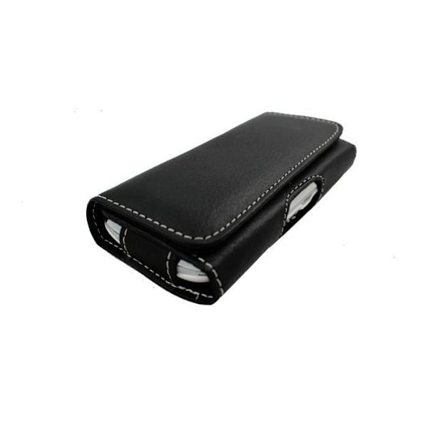 Fodral - Samsung - Galaxy S4 Zoom - Blankläder - Magnetstängning - Bältesklämma Svart