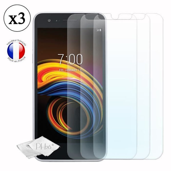 Beskyttelsesfilm - LG - K8S - Hærdet glas - Ultra tynd - Ridsefast - 3 stk.