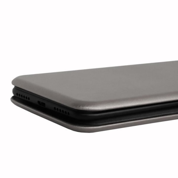 PH26® Folio-kortholderetuiet i gråkornet øko-læder til Panasonic Eluga I5