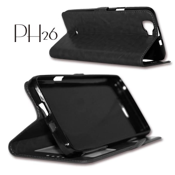Sort folio cover til HTC ONE M9 fra PH26®