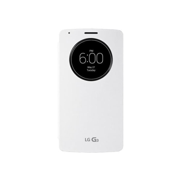 Étui folio - LG - G3 MINI - Simili-læder - Hvid - Vintage - Quick Circle Vit