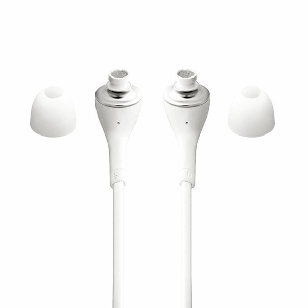 Hörlurar för Google Pixel 9 Pro Hög ljudkvalitet i ultrabekväm silikon, volymkontroll och mikrofon - VIT
