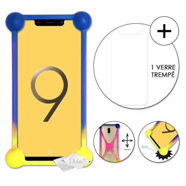 Coque bumper - V-Mobile - S9 (2019) - Stødabsorberende - Multifarvet - Silikone Flerfärgad