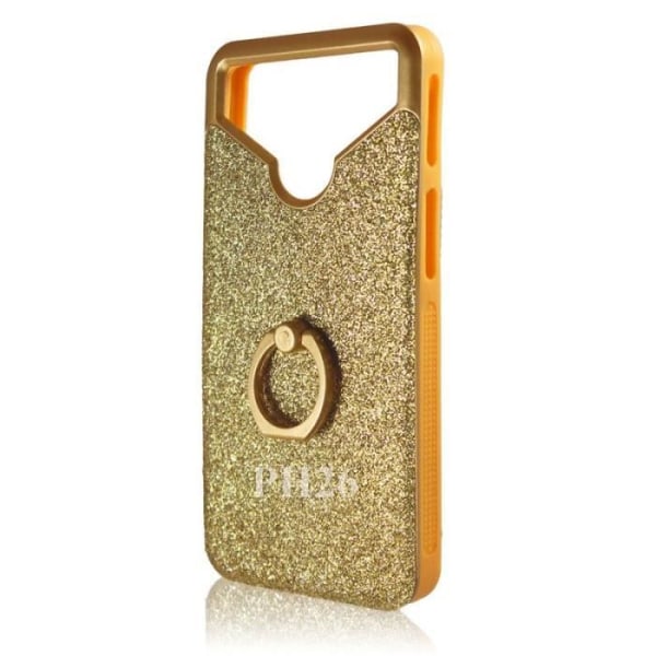 Takakansi - Wiko - View 2 - Geelisilikoni - Timanttikiviefekti - Iskunkestävä Guld guld