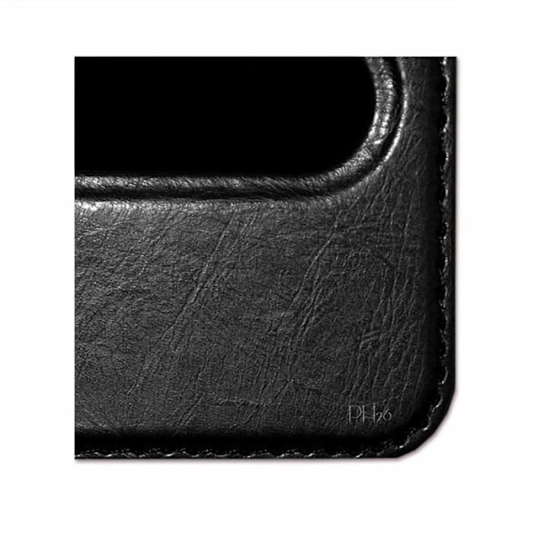 Coque Extra Slim - SVART - Samsung Galaxy A70 - Syntetiskt läder - Semihård - Magnetisk Svart